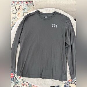 OUTERKNOWN 100% Regenerative Organic Certified Cotton Long Sleeve TShirt Logo XL